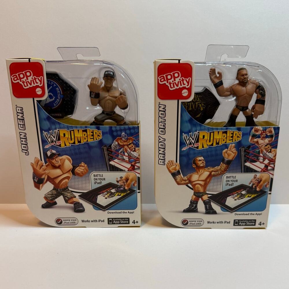 WWE Rumblers John Cena & Randy Orton Action Figures   NEW IN BOX